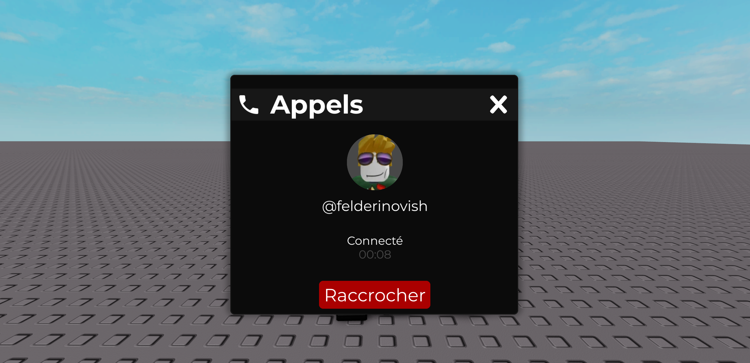 Appel en cours